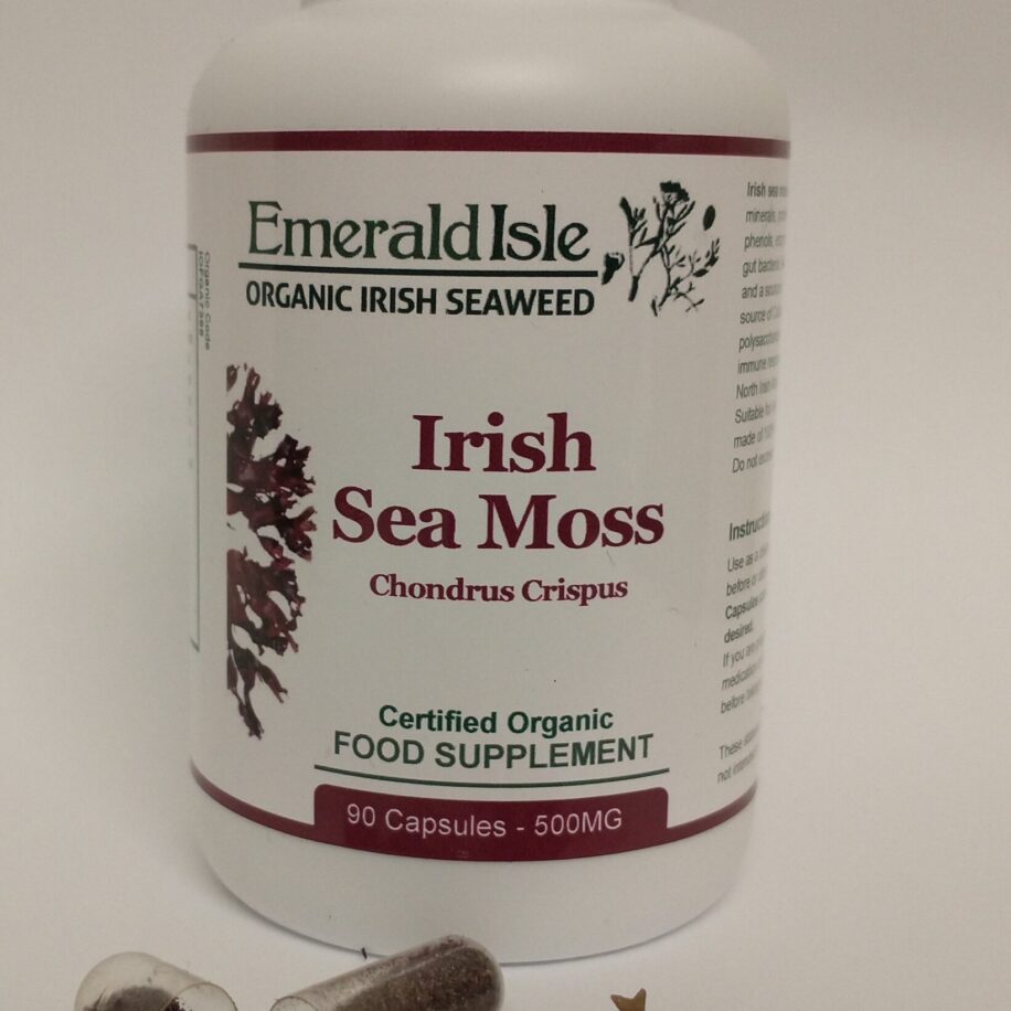 Irish Sea Moss Capsules Chondrus Crispus Organic Irish Seaweed